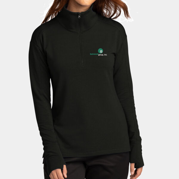 Ladies Burwood Flex Fleece 1/4 Zip Pullover Thumbnail
